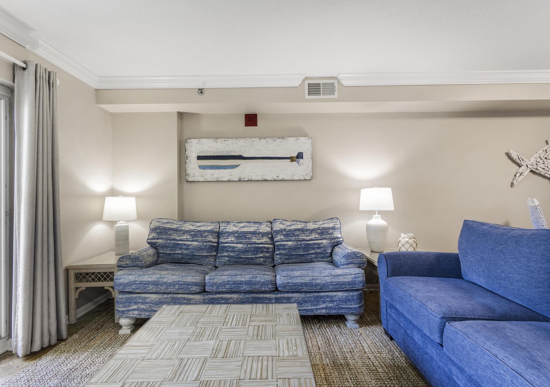Comfortable living room seating