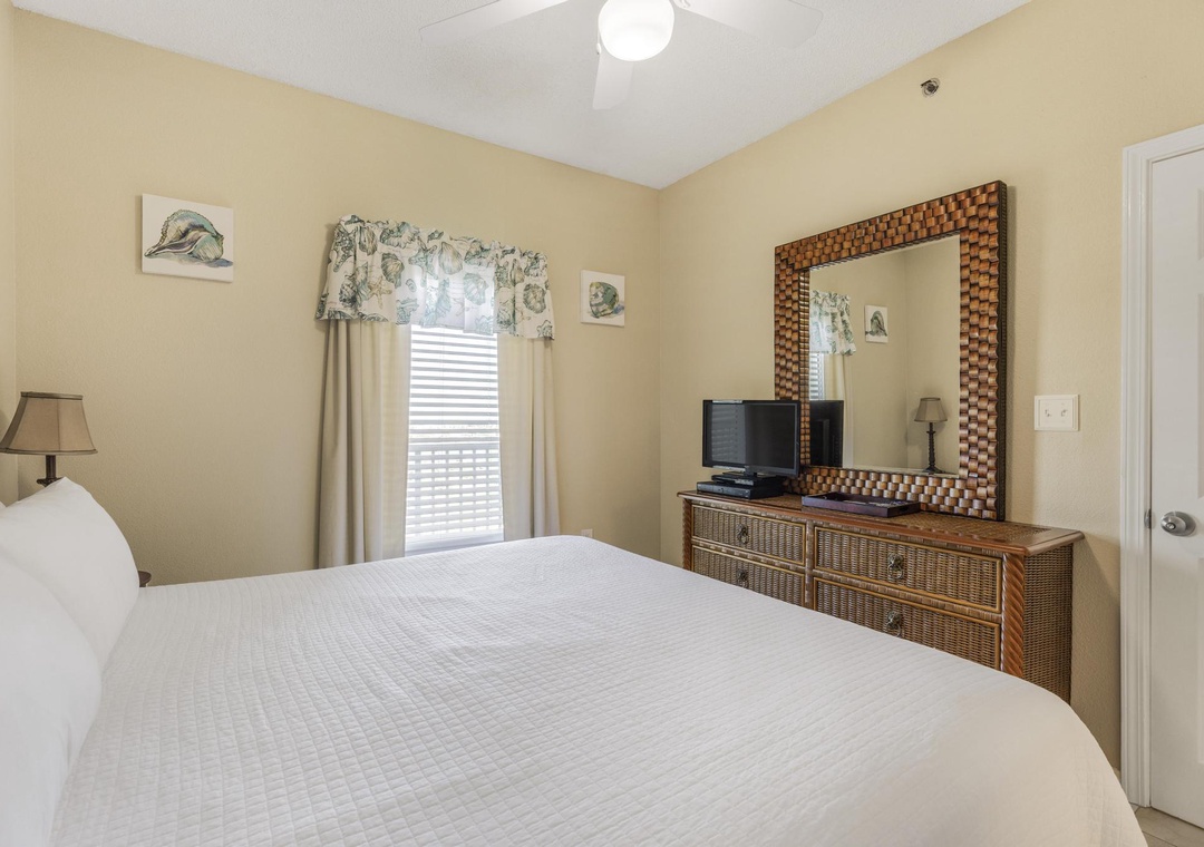 Guest bedroom with king-size bed