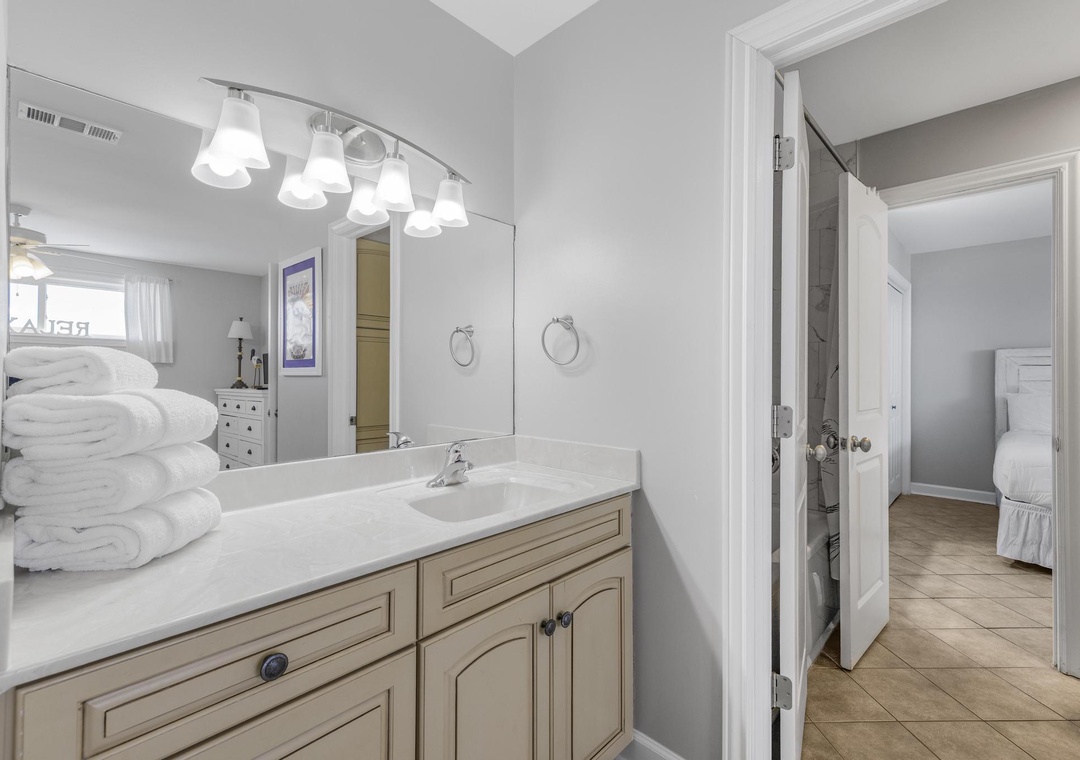 Guest bathroom upstairs