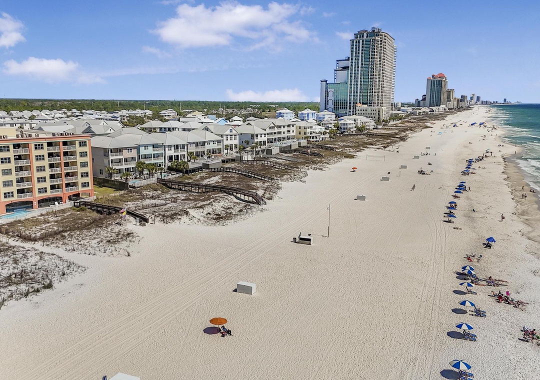 Aerial view of Orange Beach
