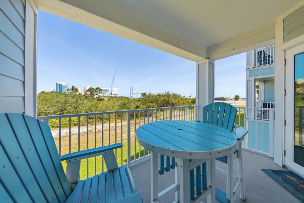 Dine al fresco on the private balcony