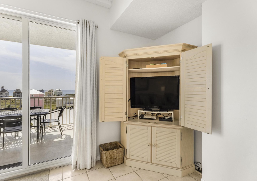 Enjoy a movie on the living room TV