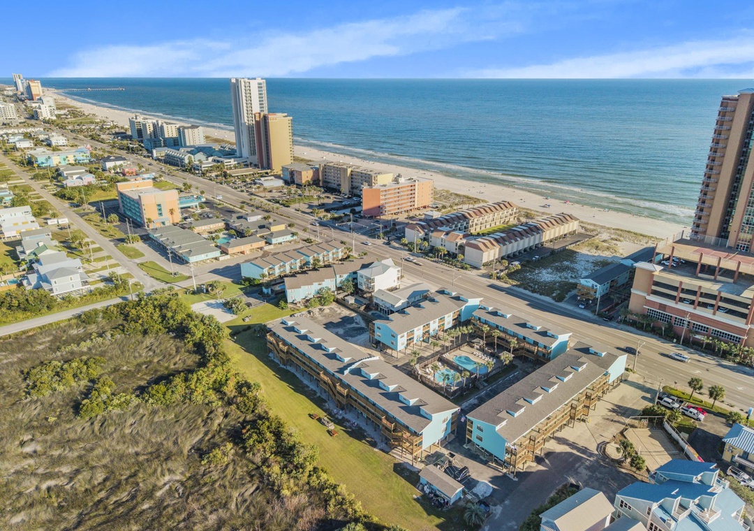 Aerial view of the Lani Kai complex