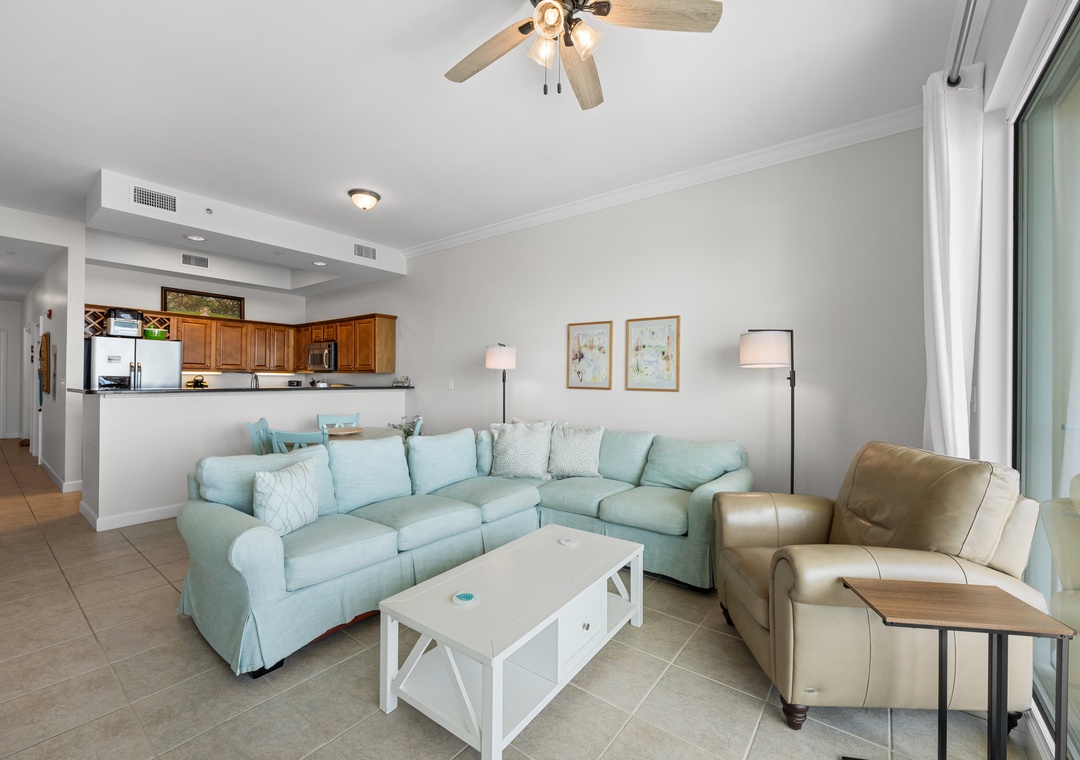 Comfortable living room seating