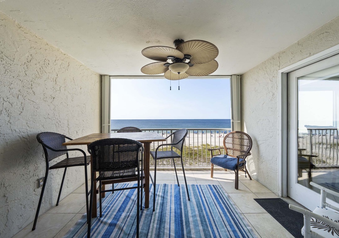Private balcony with Gulf views