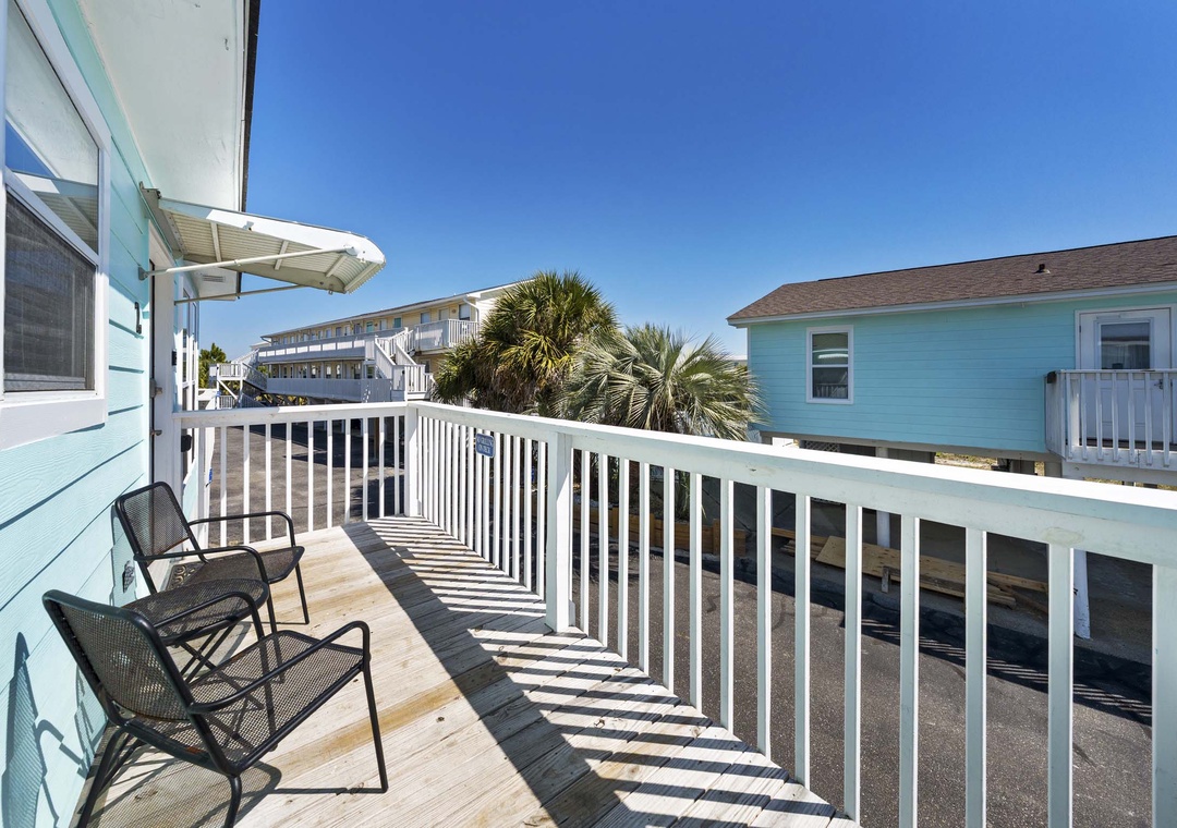 Enjoy the Gulf breezes on the balcony