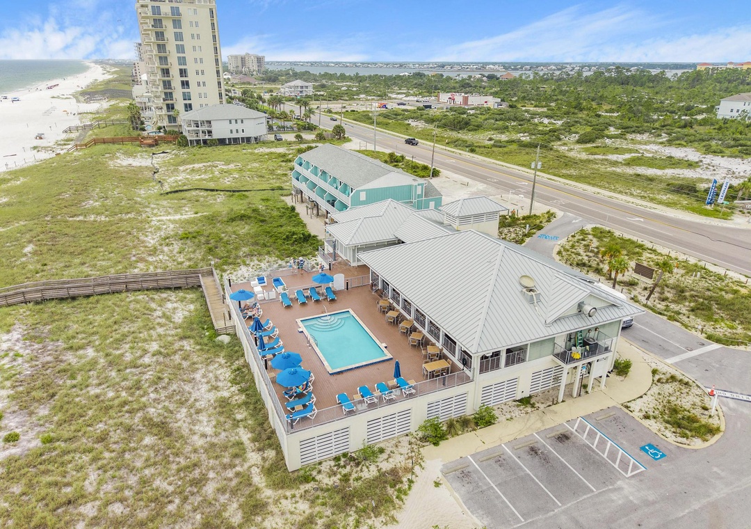 Aerial view of Lost Key Beach Club