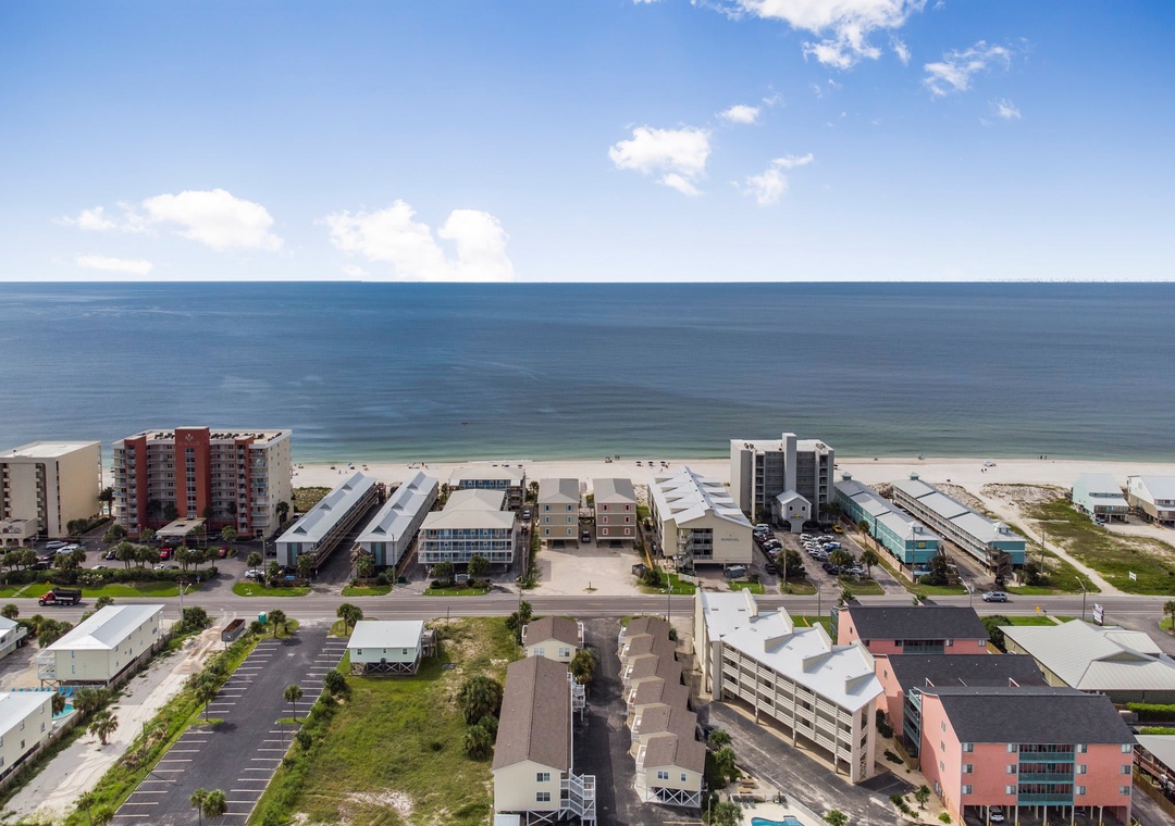 Prime location across from the beach