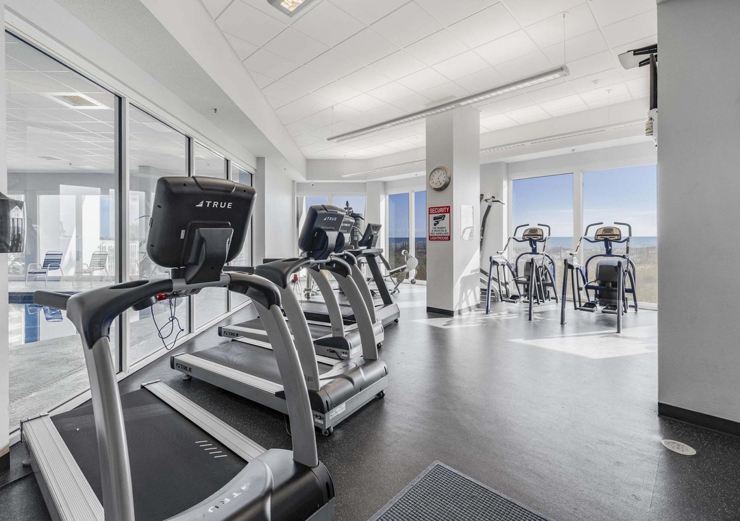 Fitness center - cardio equipment