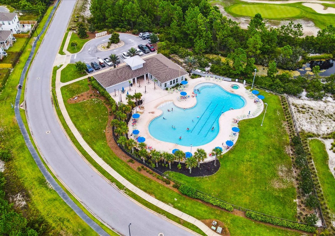 Lost Key Aerial View of One of the Pools