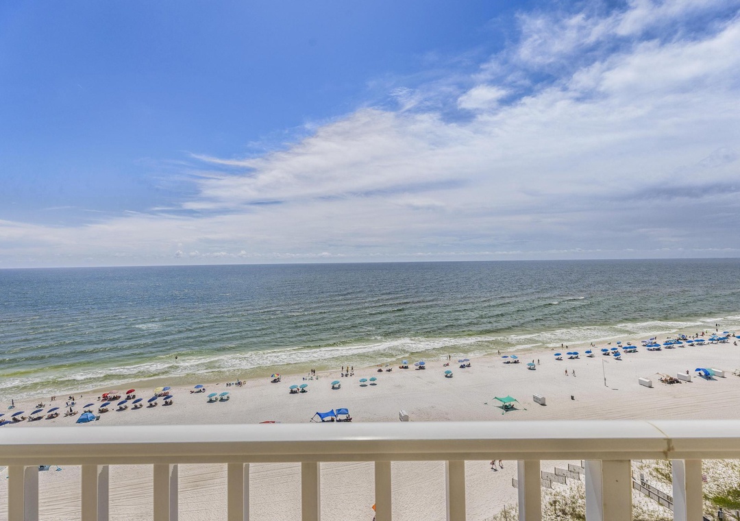 Gulf views from the balcony