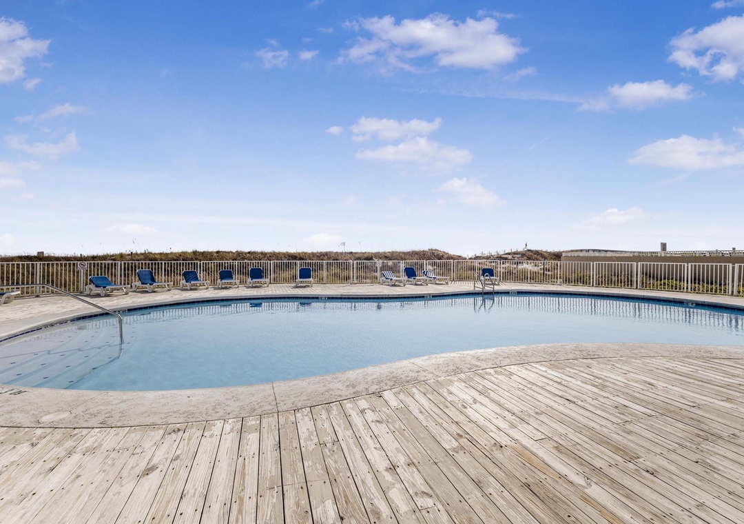 Beachfront pool at Sugar Beach