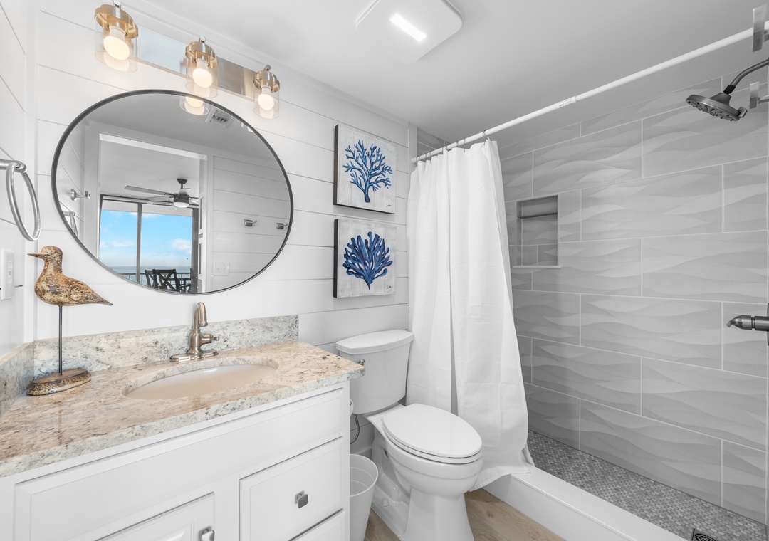 Primary ensuite bathroom with walk-in shower