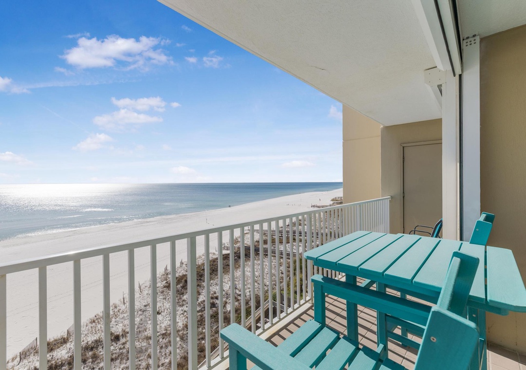 Private balcony with Gulf views