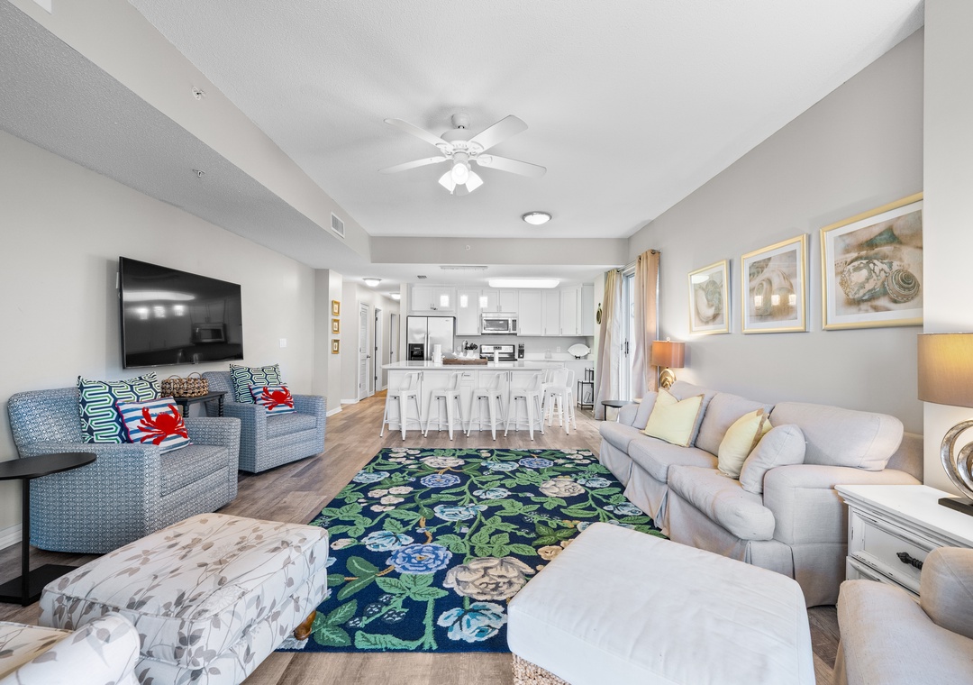 Comfortable living room seating