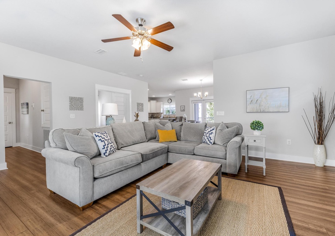 Comfortable living room seating
