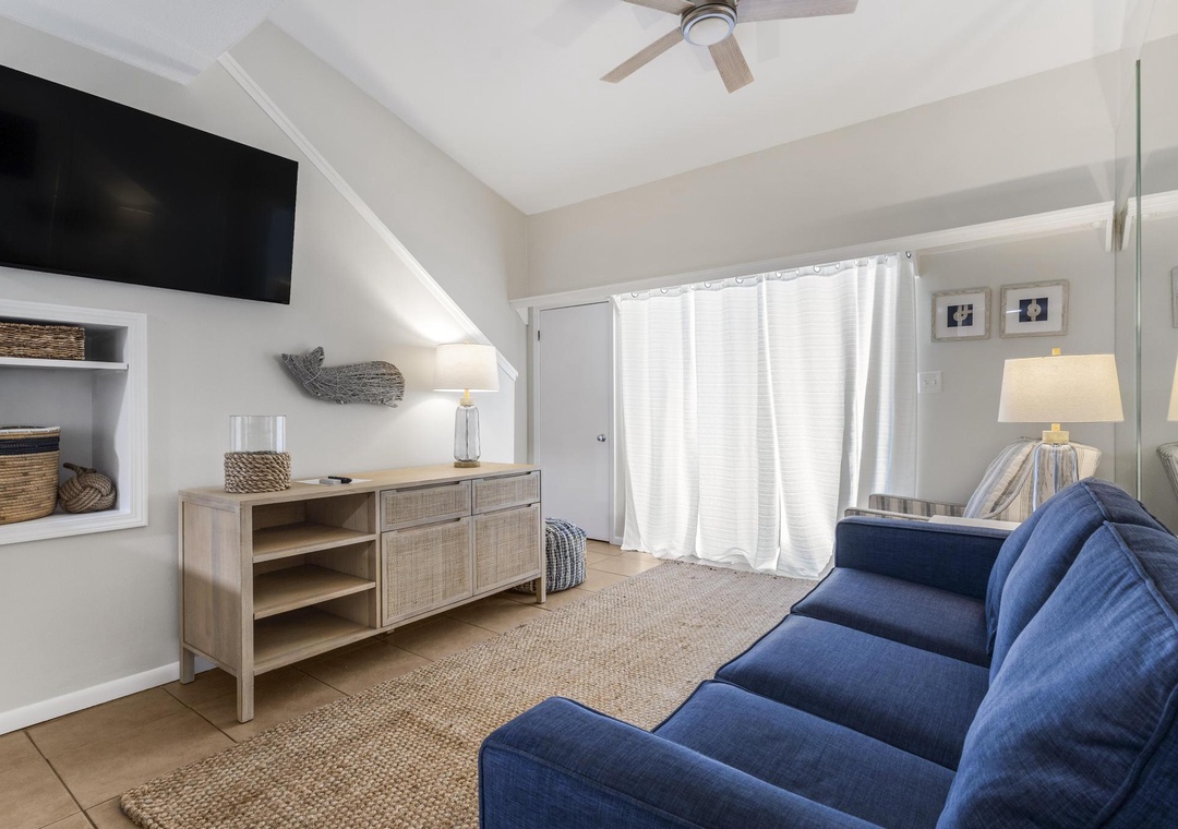 Living room with sleeper sofa