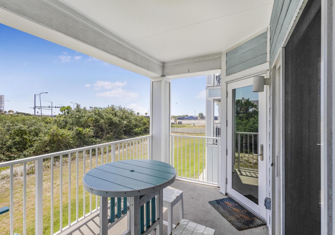 Private balcony