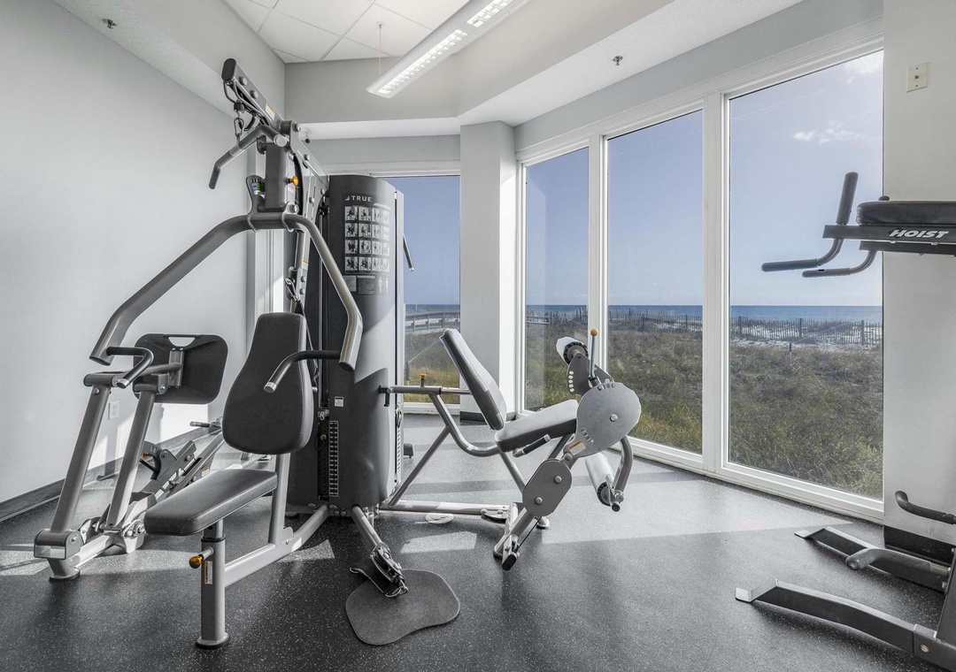 Strength equipment in the fitness center