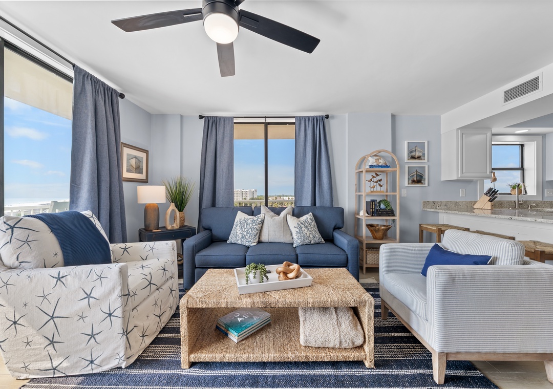 Comfortable living room seating