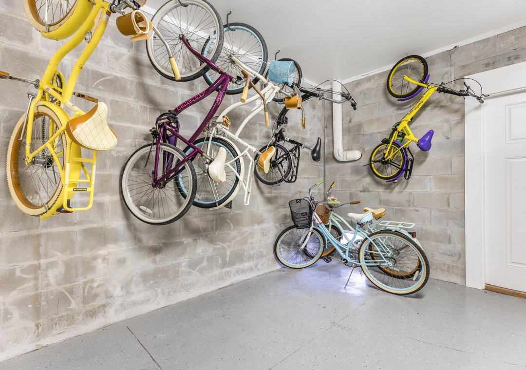 Multiple bikes available for guest use