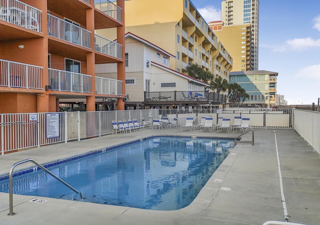 Enjoy the outdoor pool at Buena Vista