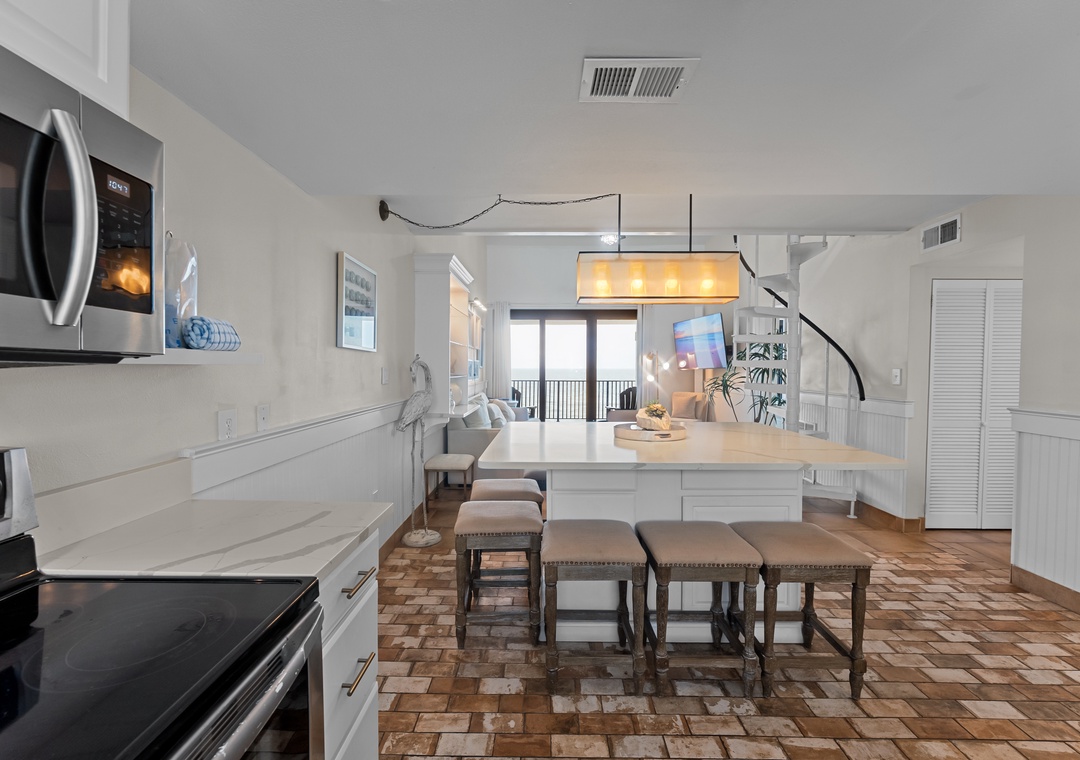 Kitchen to living view