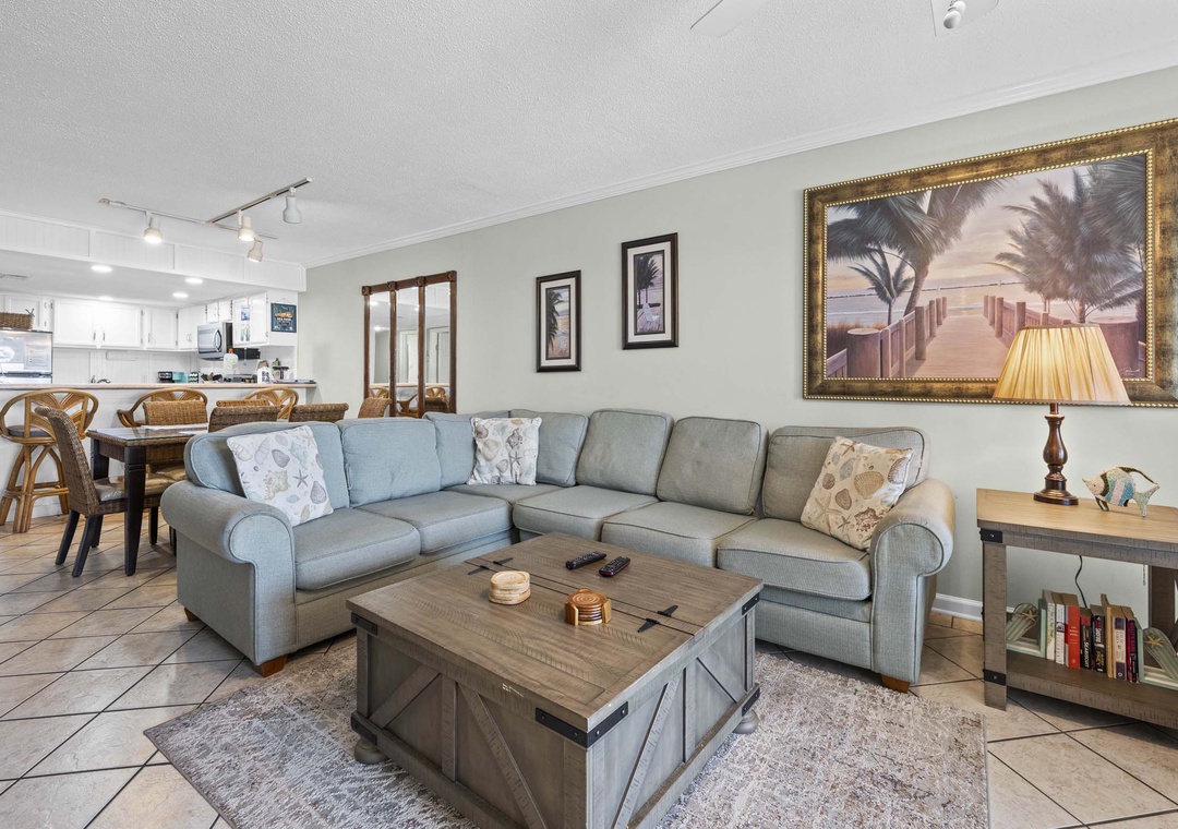 Comfortable living room seating