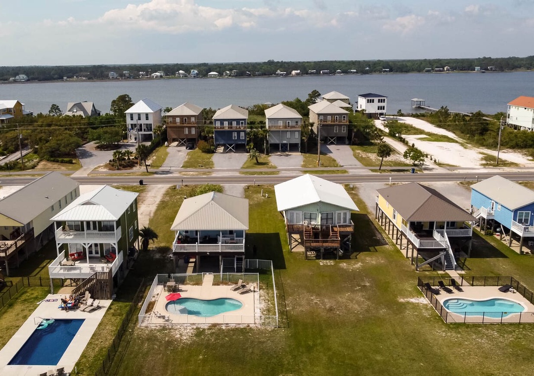 Sandy Feet Retreat looking towards the Lagoon.