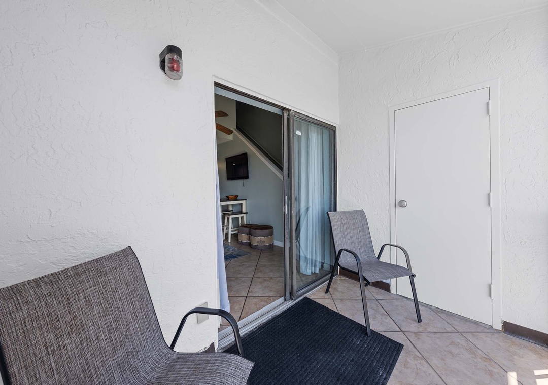 Private balcony seating