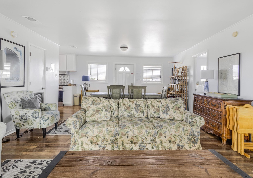 Living room with sleeper sofa