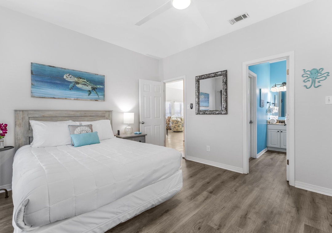 Guest bedroom suite with queen bed