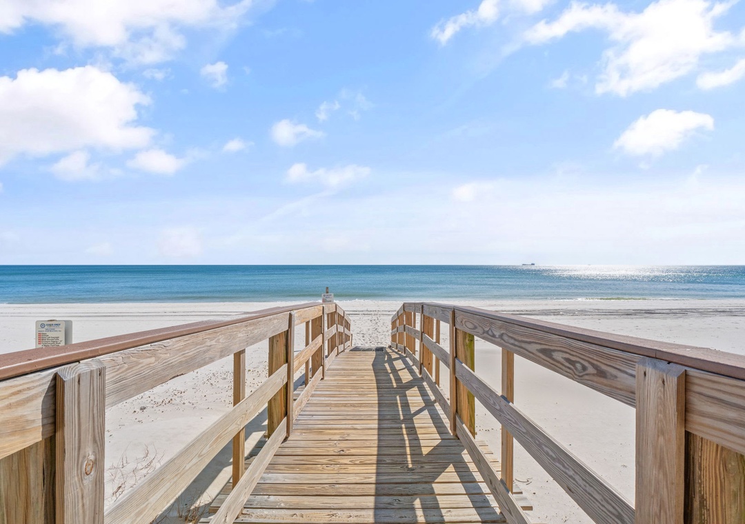 Private beach access