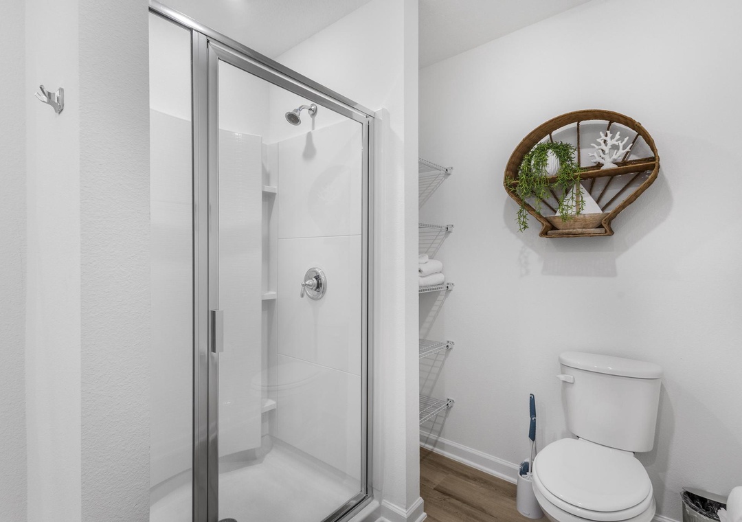 Primary ensuite bathroom with walk-in shower