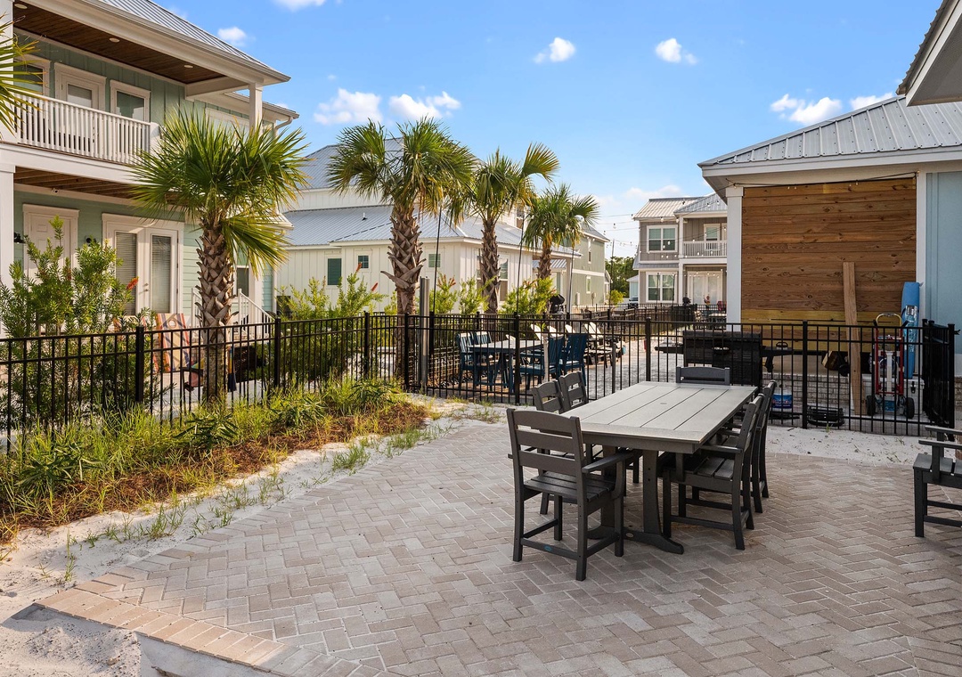 Outdoor dining table