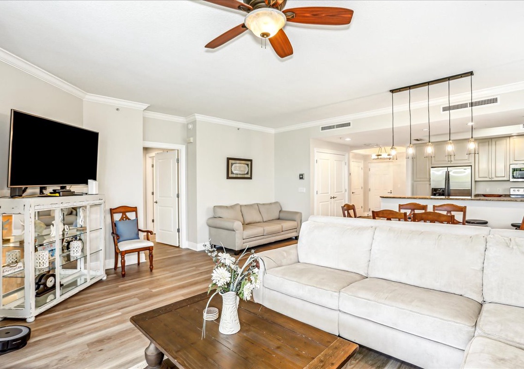 Comfortable living room seating