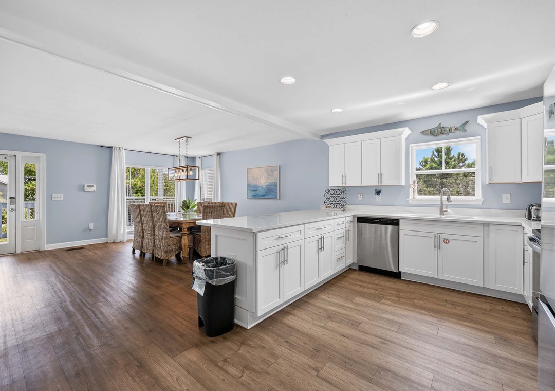 Kitchen and dining space