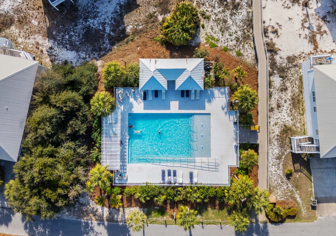 Aerial view of the Morgantown pool