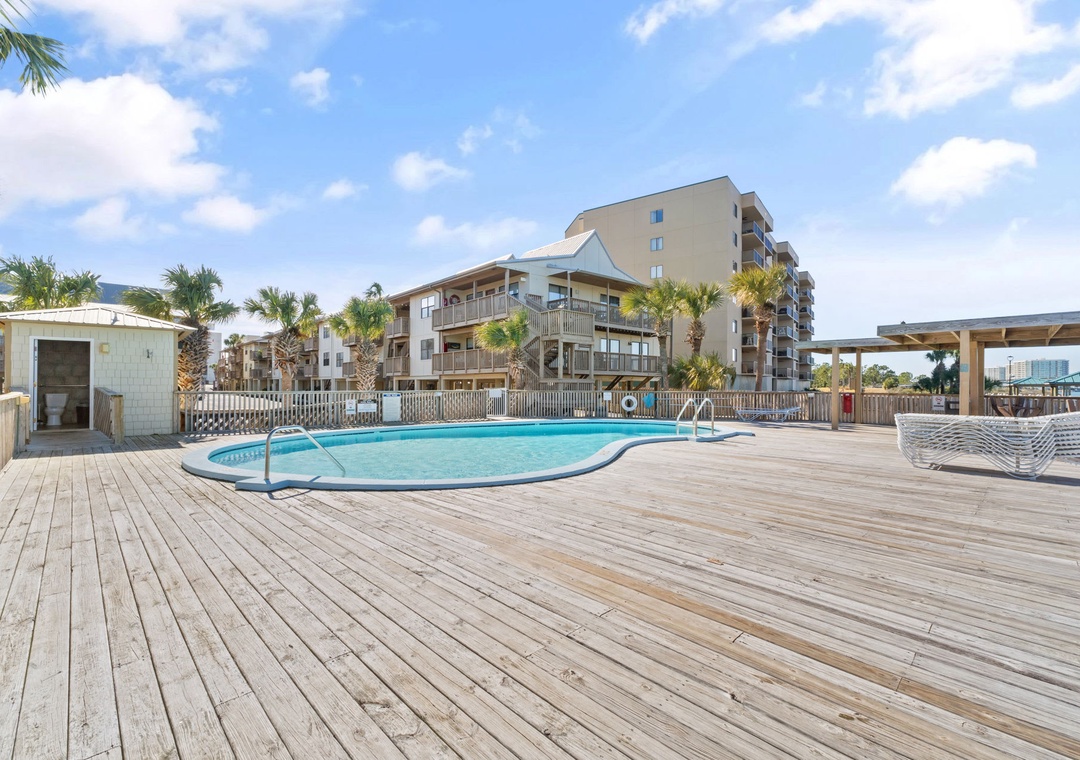 Riverside pool