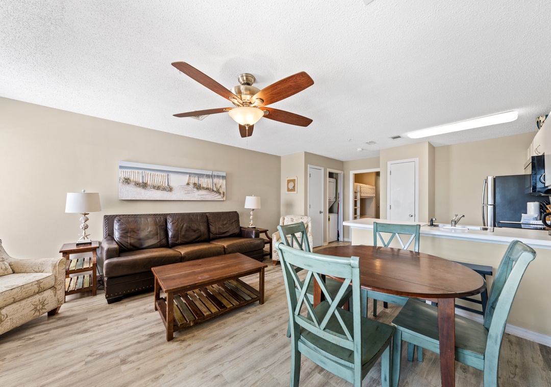 Living room with sleeper sofa