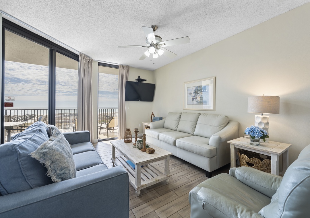 Comfortable living room seating