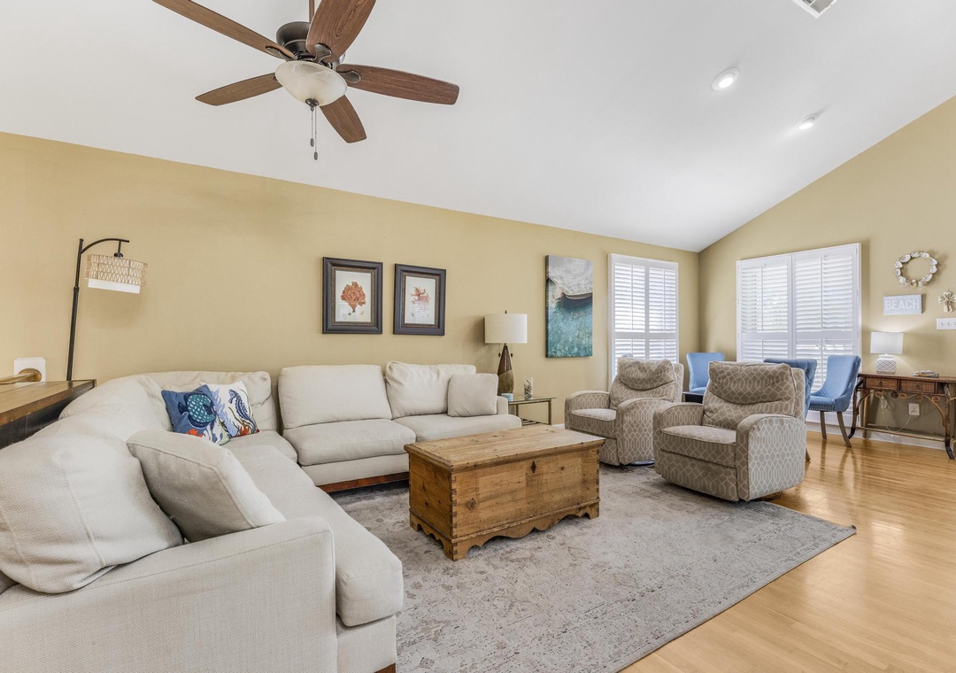 Plenty of seating in the living room
