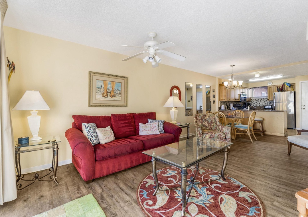 Living room at Buena Vista 203