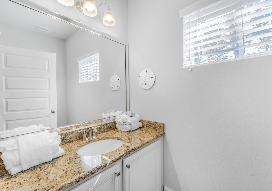 First floor jack-and-jill bathroom