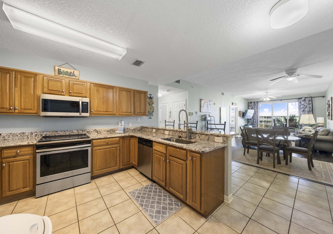 Large kitchen space