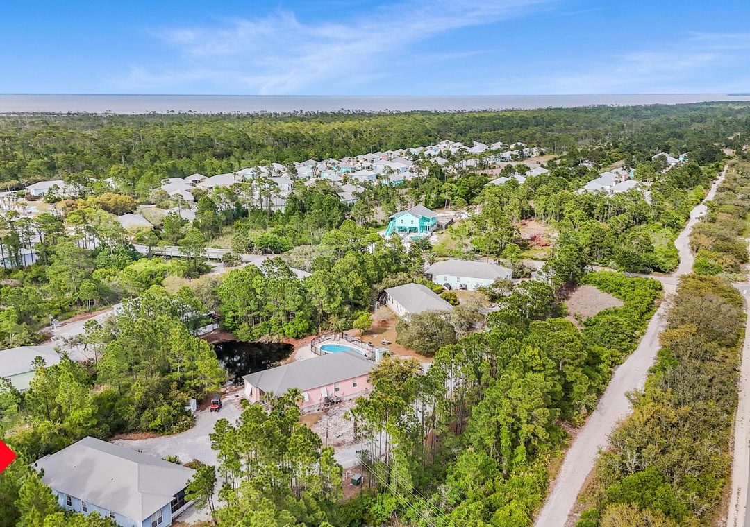 Aerial view of The Rookery