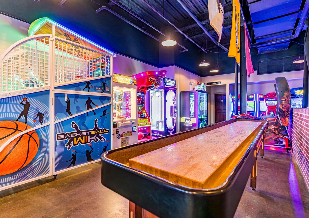 Shuffleboard at the arcade
