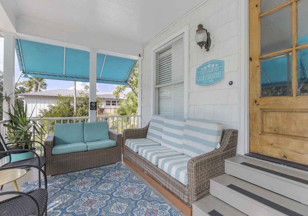 Welcoming porch
