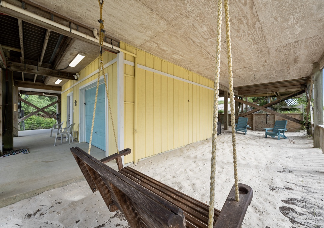 Relax on the porch swing