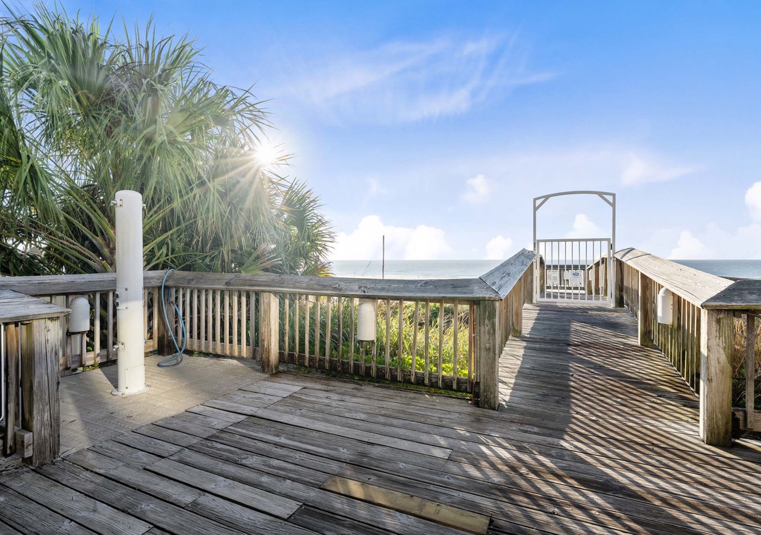 Private beach access